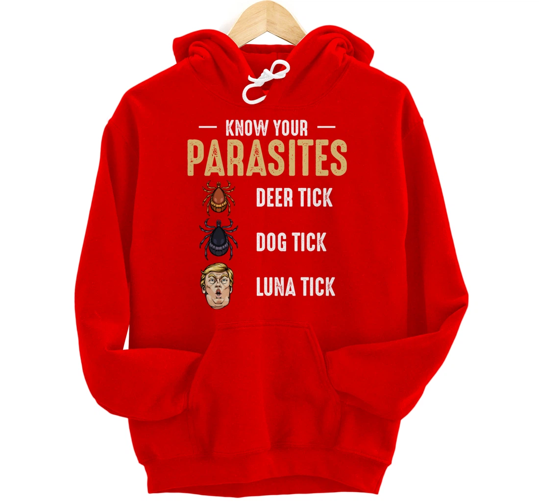 Know Your Parasites - Anti Trump - Presidential Election Pullover Hoodie