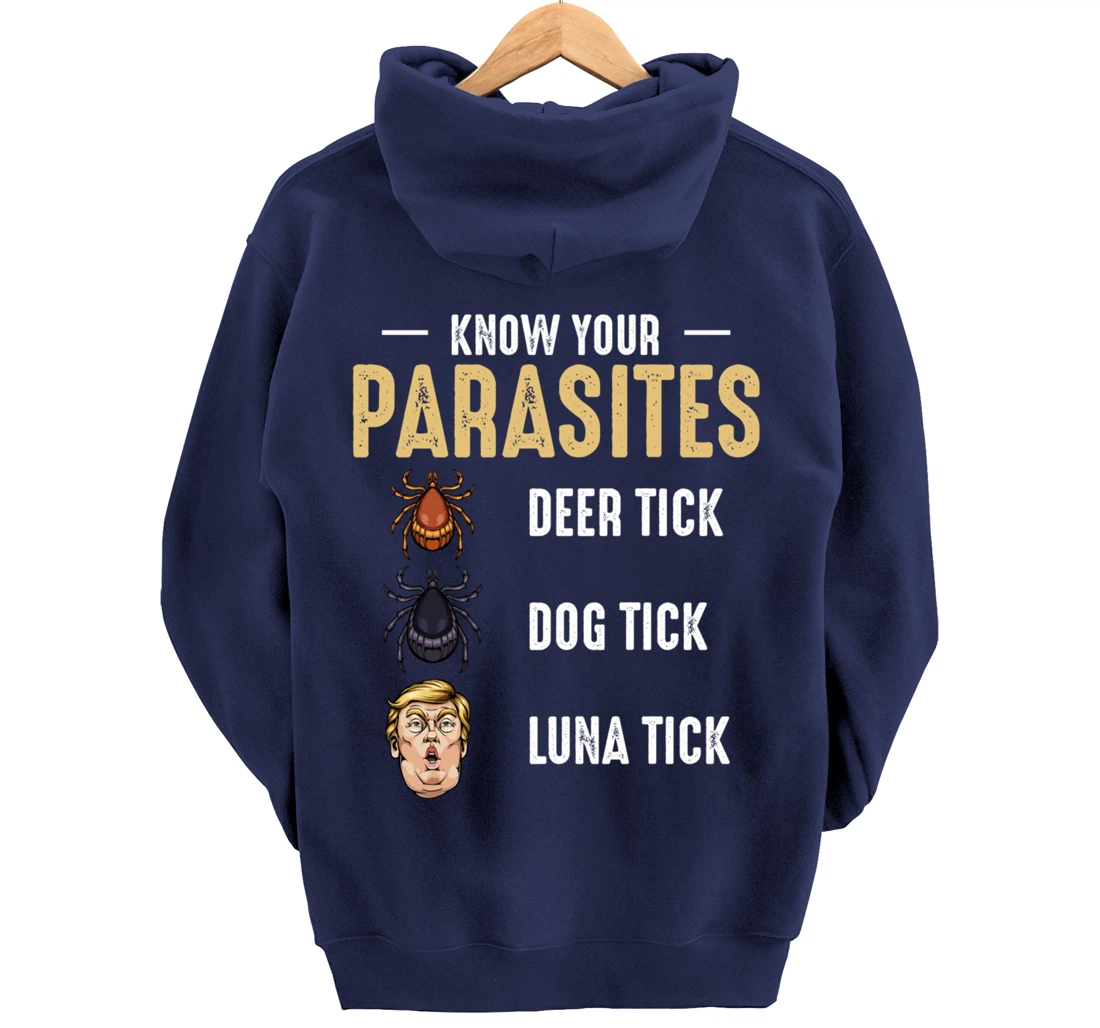 Know Your Parasites - Anti Trump - Presidential Election Pullover Hoodie