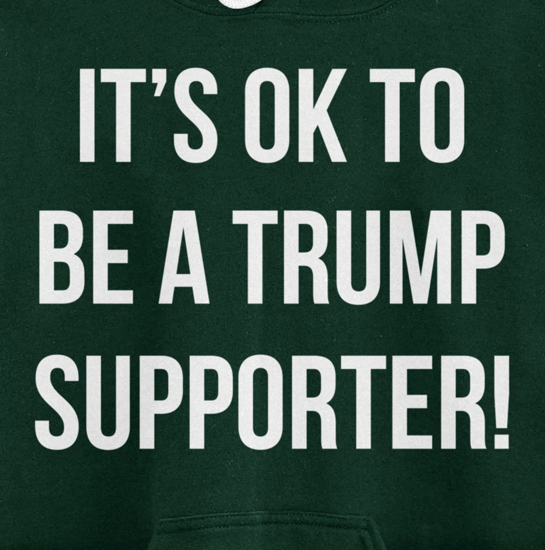 It's Ok to Be a Trump Supporter! Pullover Hoodie
