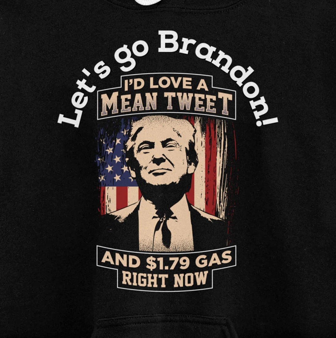 Christmas Biden Funny Republican Political Sarcasm Trump Pullover Hoodie