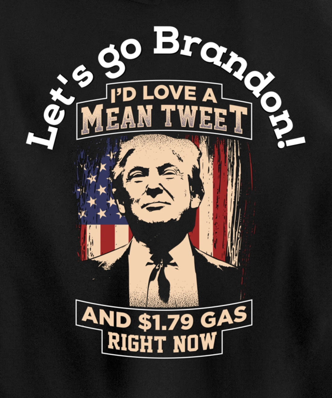 Christmas Biden Funny Republican Political Sarcasm Trump Pullover Hoodie