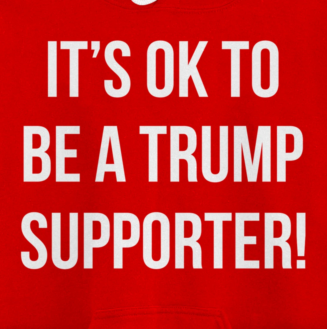 It's Ok to Be a Trump Supporter! Pullover Hoodie