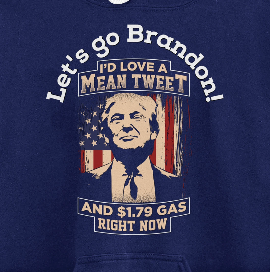 Christmas Biden Funny Republican Political Sarcasm Trump Pullover Hoodie