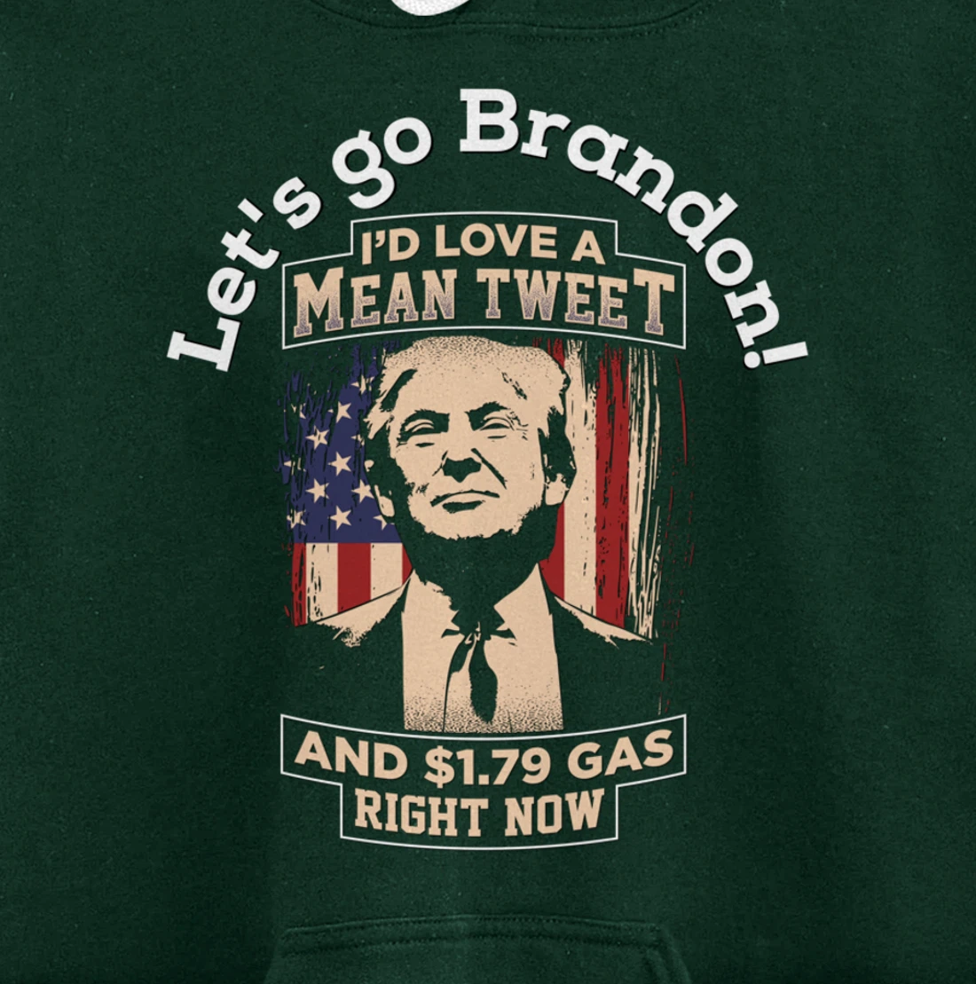 Christmas Biden Funny Republican Political Sarcasm Trump Pullover Hoodie