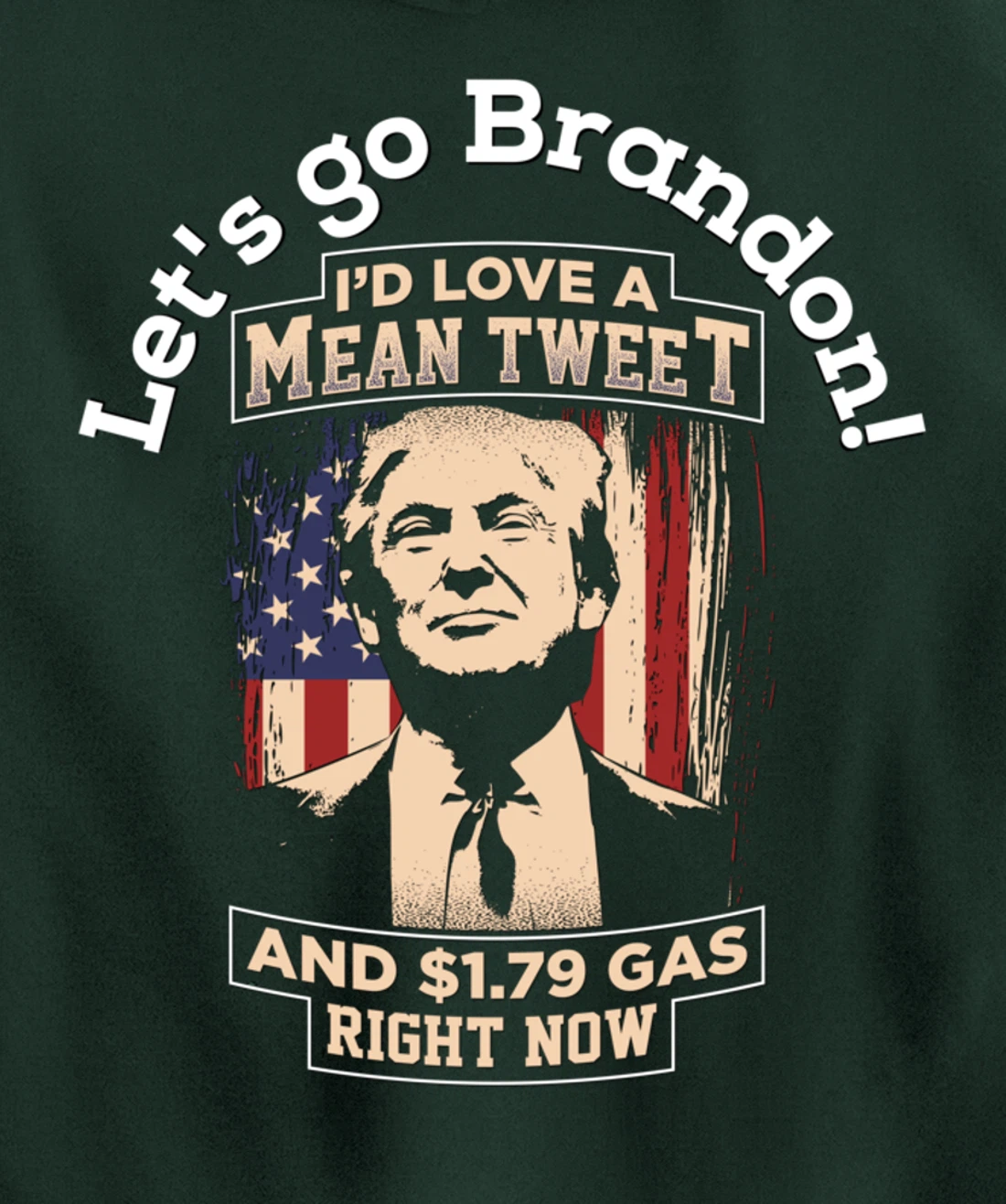 Christmas Biden Funny Republican Political Sarcasm Trump Pullover Hoodie