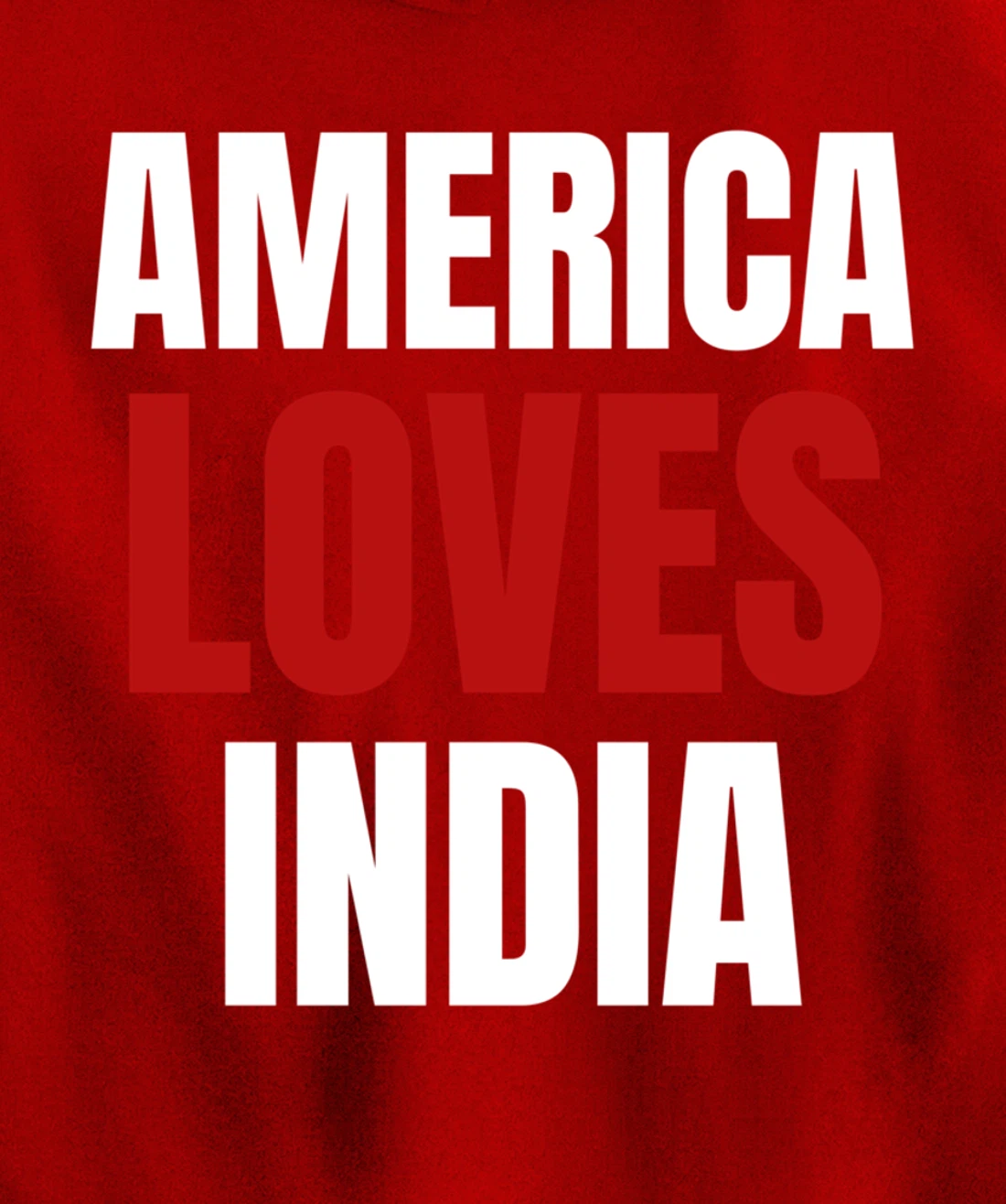 America Loves India- Popular Trump Tee- Trump Supporter Tee Pullover Hoodie
