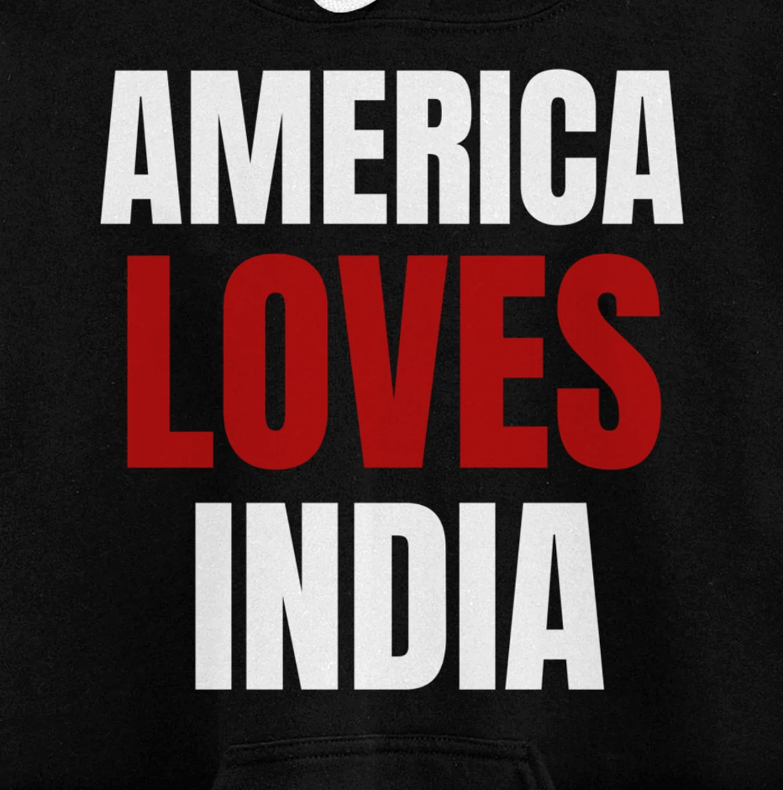America Loves India- Popular Trump Tee- Trump Supporter Tee Pullover Hoodie