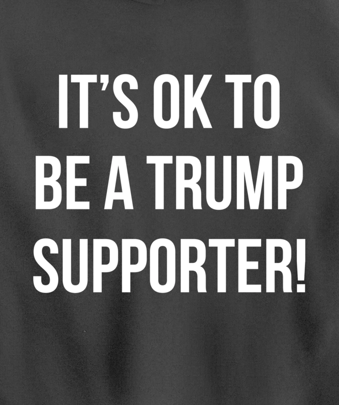 It's Ok to Be a Trump Supporter! Pullover Hoodie