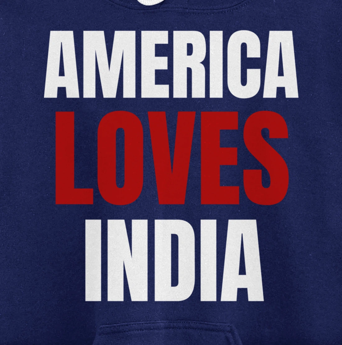 America Loves India- Popular Trump Tee- Trump Supporter Tee Pullover Hoodie