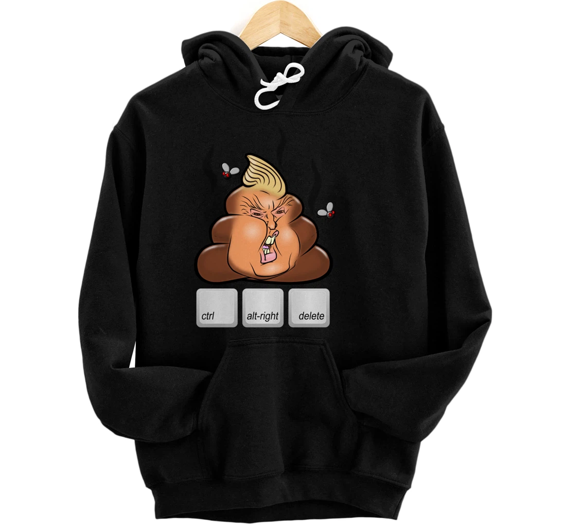 Cntl+Alt(right)+Delete Anti Alt-Right Anti Trump Pullover Hoodie