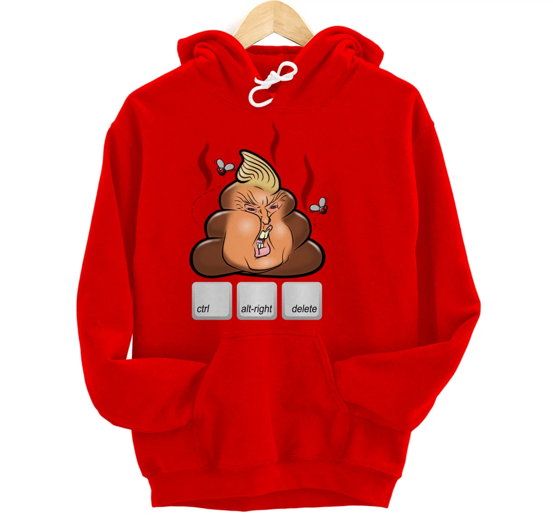 Cntl+Alt(right)+Delete Anti Alt-Right Anti Trump Pullover Hoodie