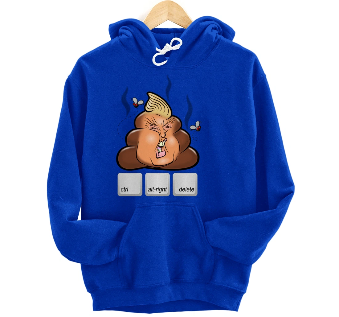 Cntl+Alt(right)+Delete Anti Alt-Right Anti Trump Pullover Hoodie