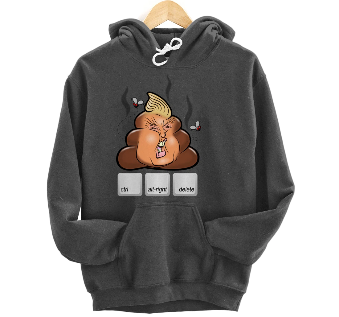 Cntl+Alt(right)+Delete Anti Alt-Right Anti Trump Pullover Hoodie