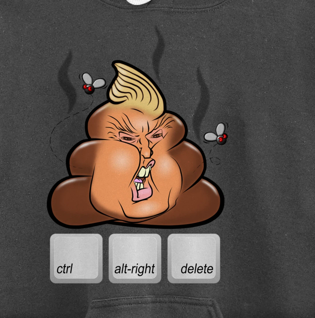 Cntl+Alt(right)+Delete Anti Alt-Right Anti Trump Pullover Hoodie