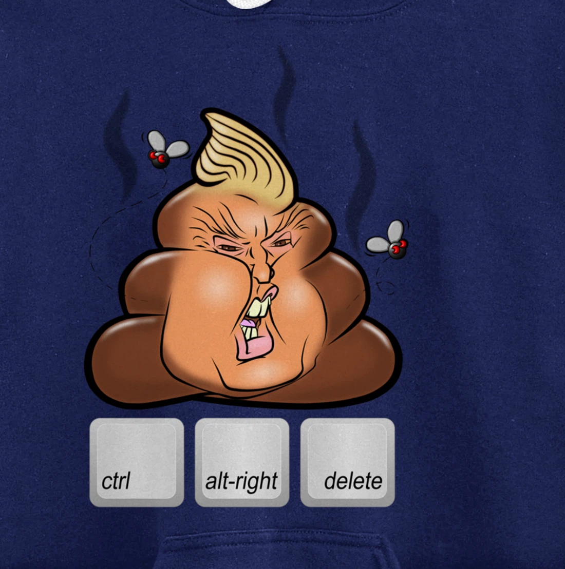 Cntl+Alt(right)+Delete Anti Alt-Right Anti Trump Pullover Hoodie