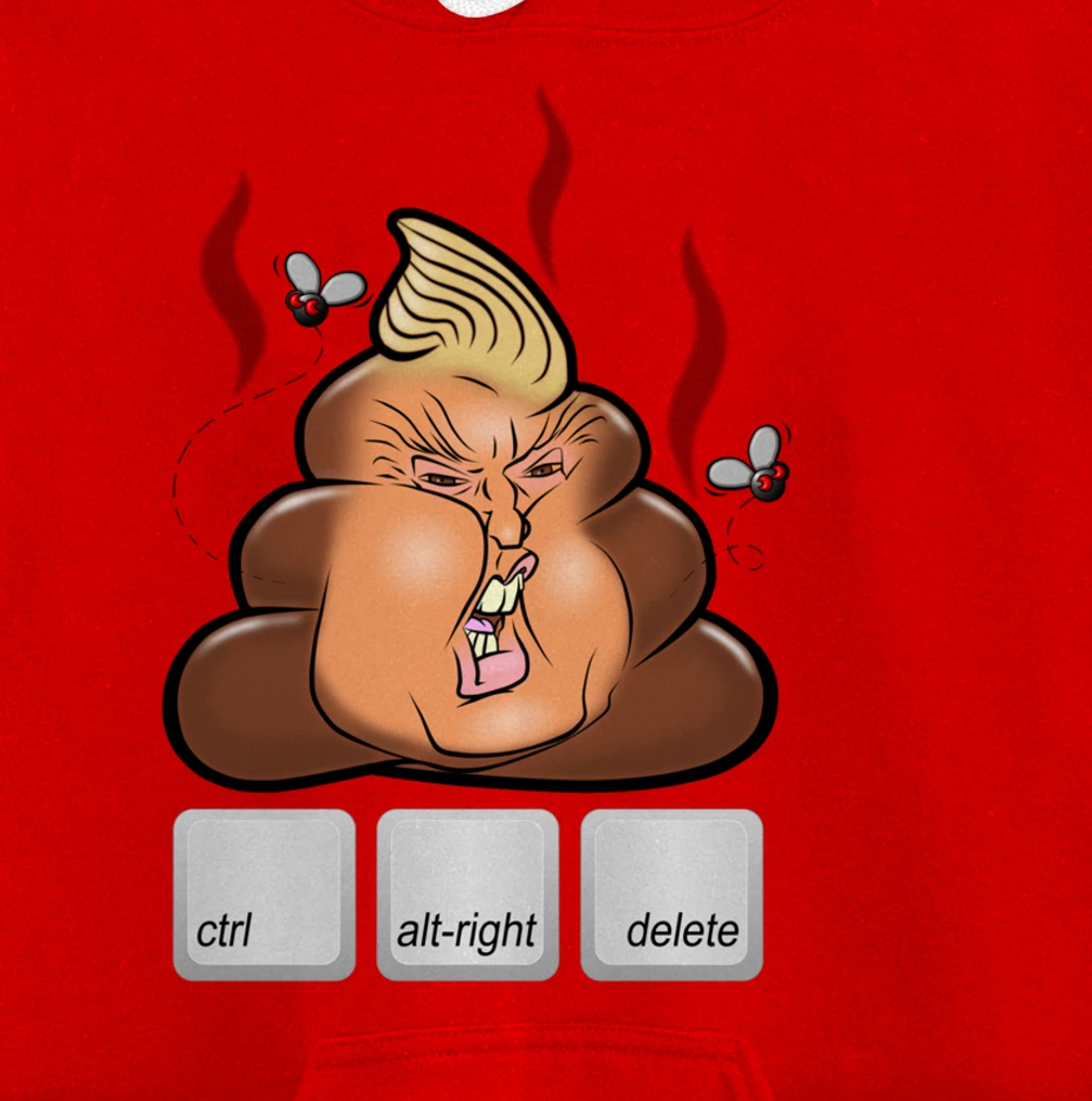 Cntl+Alt(right)+Delete Anti Alt-Right Anti Trump Pullover Hoodie