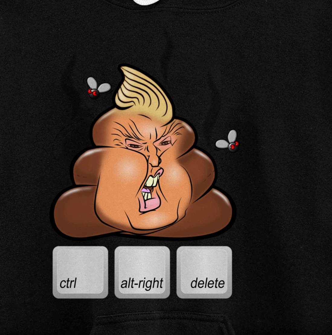 Cntl+Alt(right)+Delete Anti Alt-Right Anti Trump Pullover Hoodie