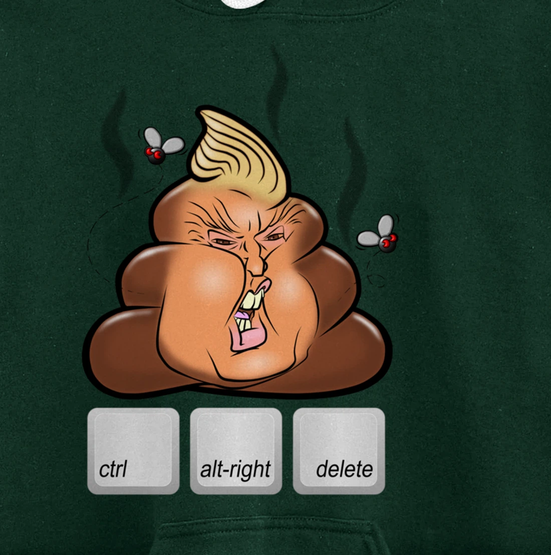 Cntl+Alt(right)+Delete Anti Alt-Right Anti Trump Pullover Hoodie