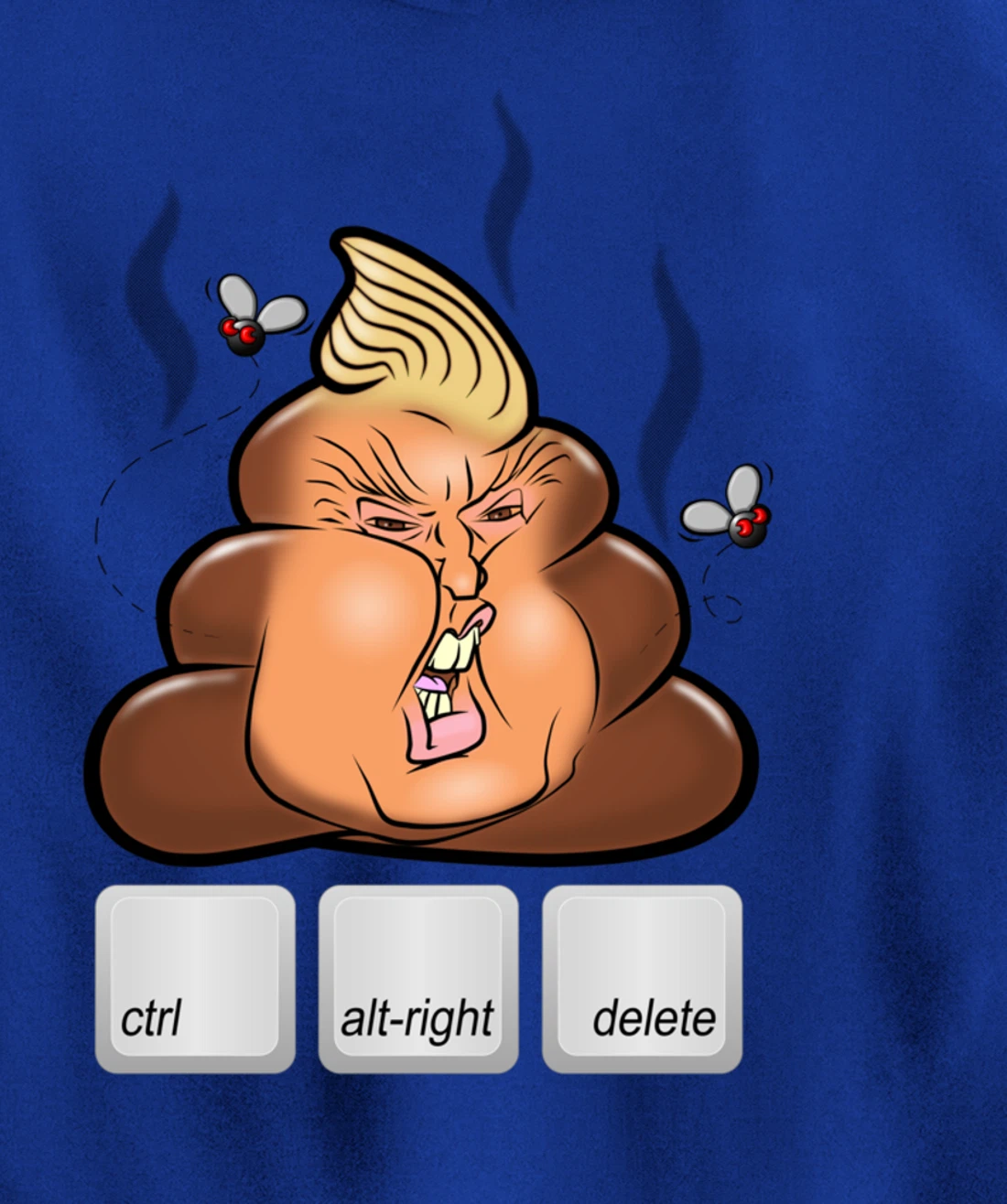 Cntl+Alt(right)+Delete Anti Alt-Right Anti Trump Pullover Hoodie