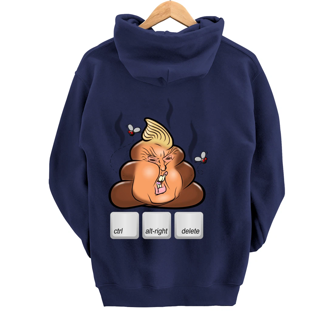 Cntl+Alt(right)+Delete Anti Alt-Right Anti Trump Pullover Hoodie