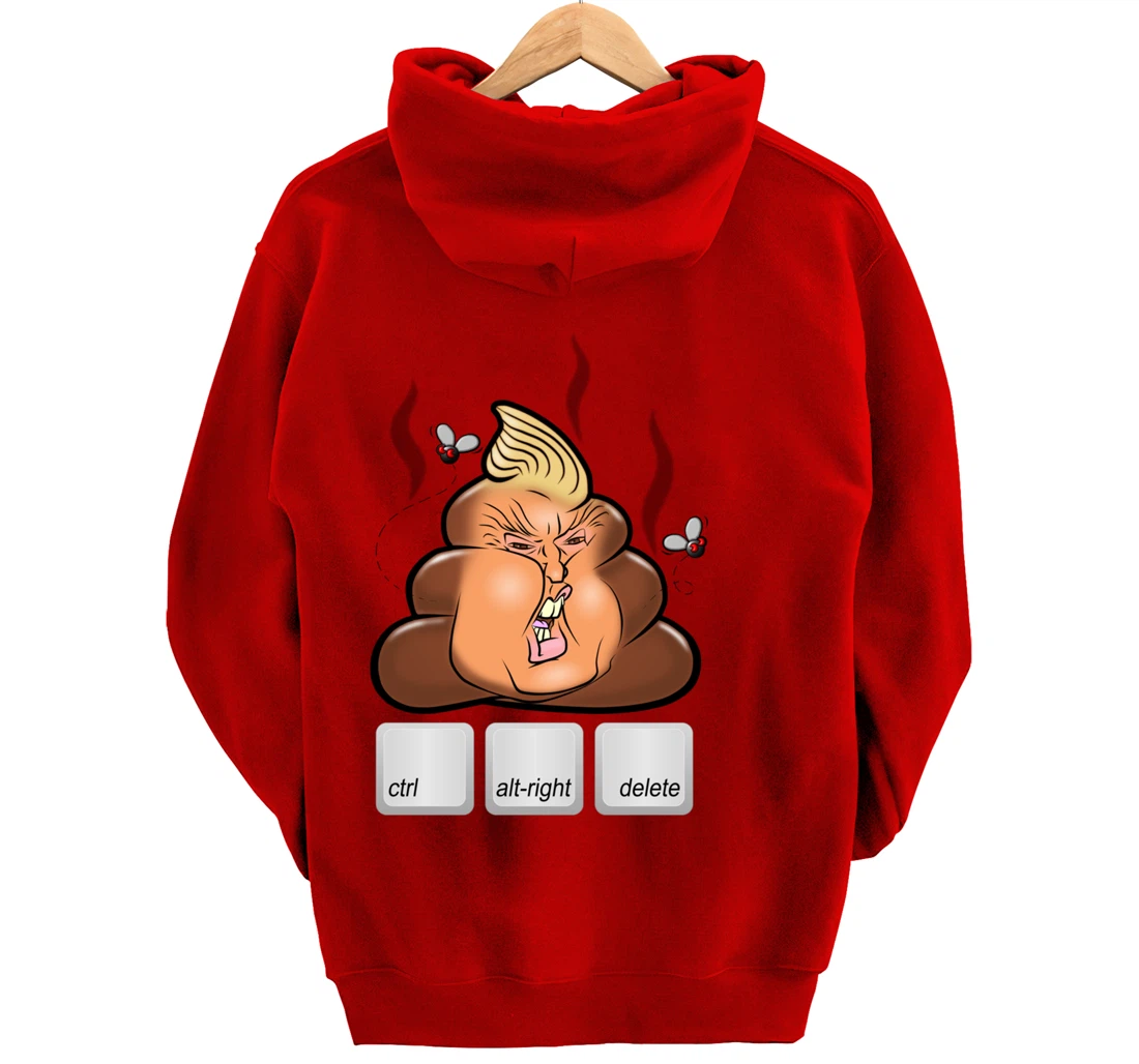 Cntl+Alt(right)+Delete Anti Alt-Right Anti Trump Pullover Hoodie