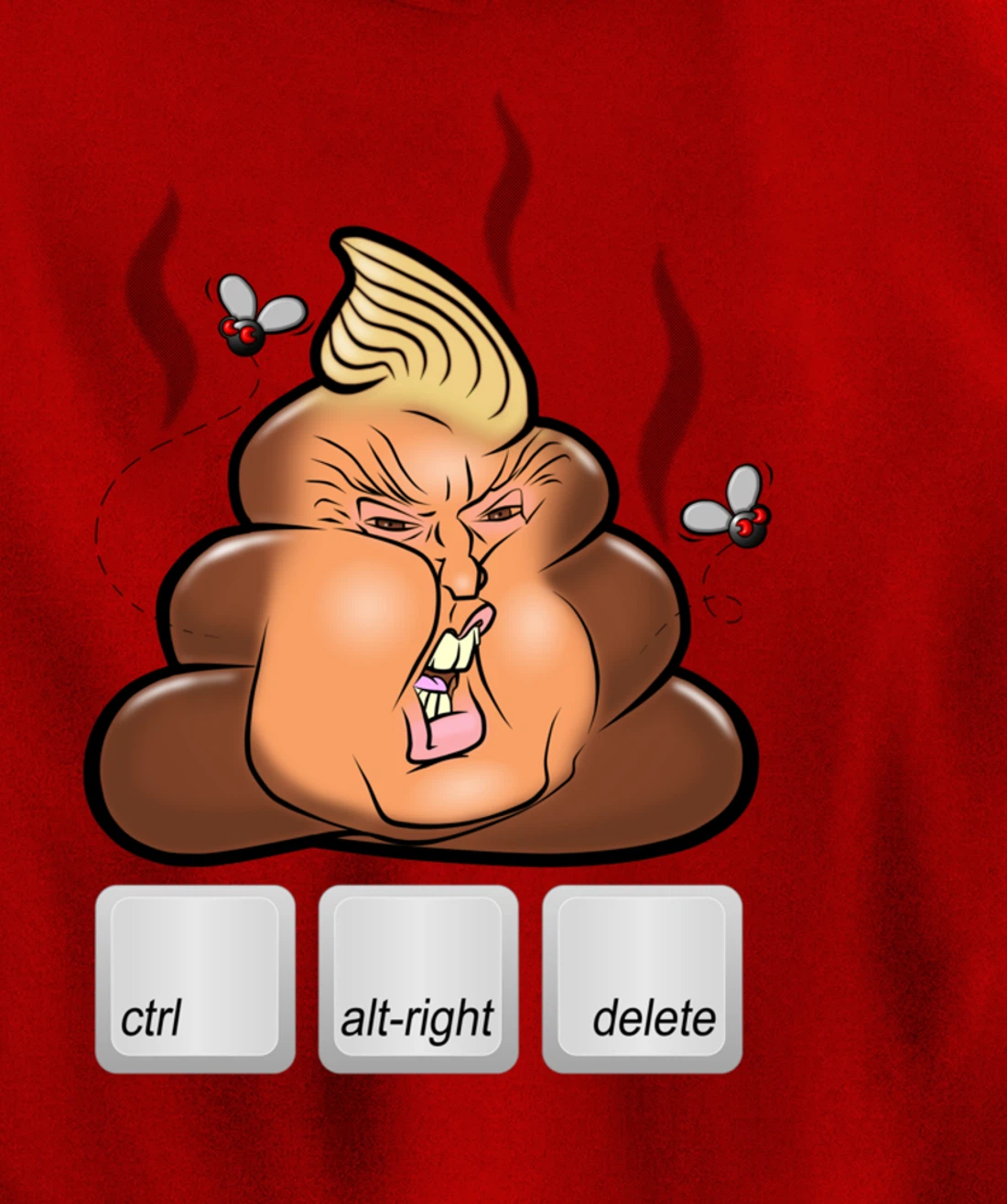 Cntl+Alt(right)+Delete Anti Alt-Right Anti Trump Pullover Hoodie