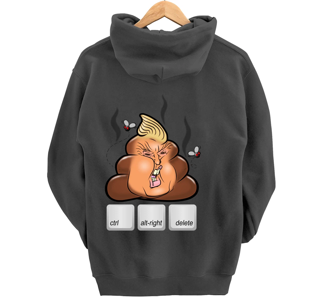 Cntl+Alt(right)+Delete Anti Alt-Right Anti Trump Pullover Hoodie