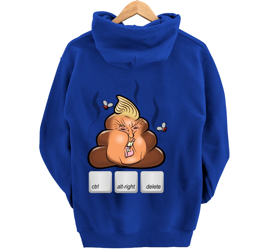 Cntl+Alt(right)+Delete Anti Alt-Right Anti Trump Pullover Hoodie
