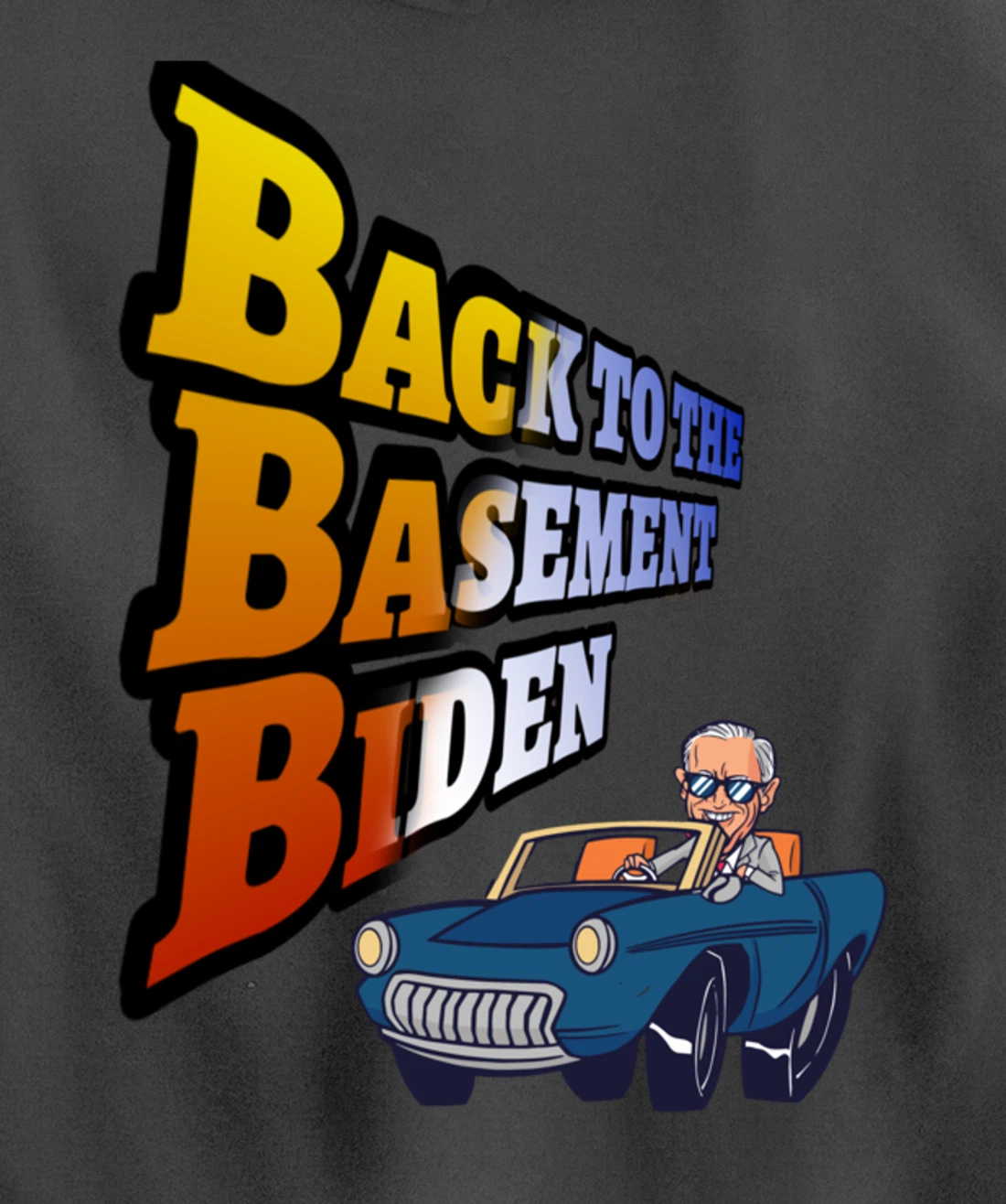 Back to the Basement Biden Trump Bicycle Patriot Republican Pullover Hoodie