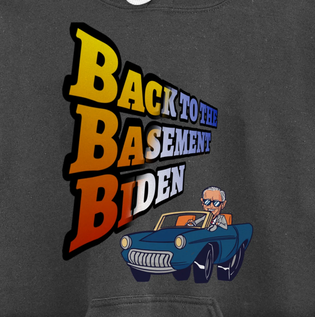 Back to the Basement Biden Trump Bicycle Patriot Republican Pullover Hoodie
