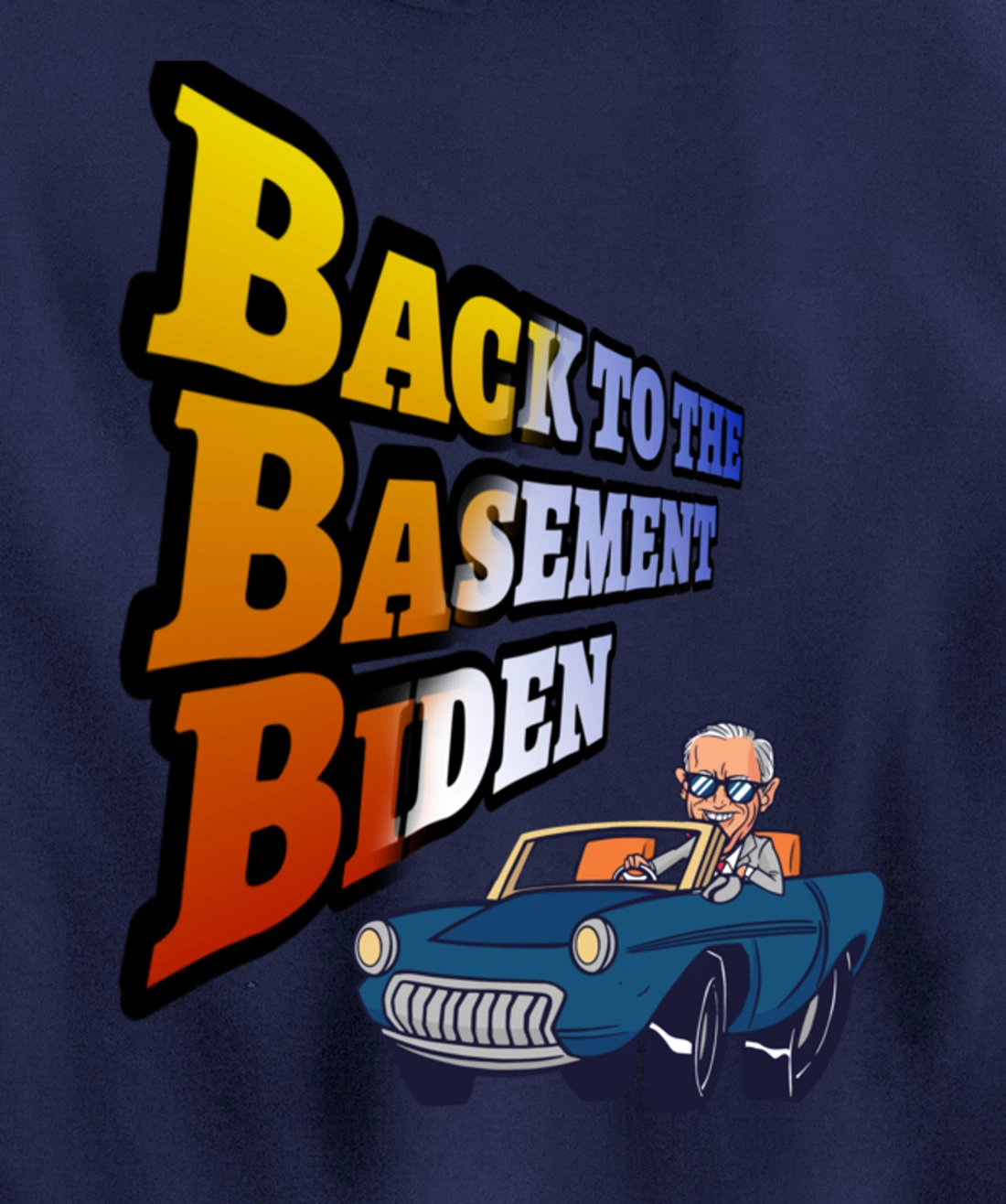 Back to the Basement Biden Trump Bicycle Patriot Republican Pullover Hoodie