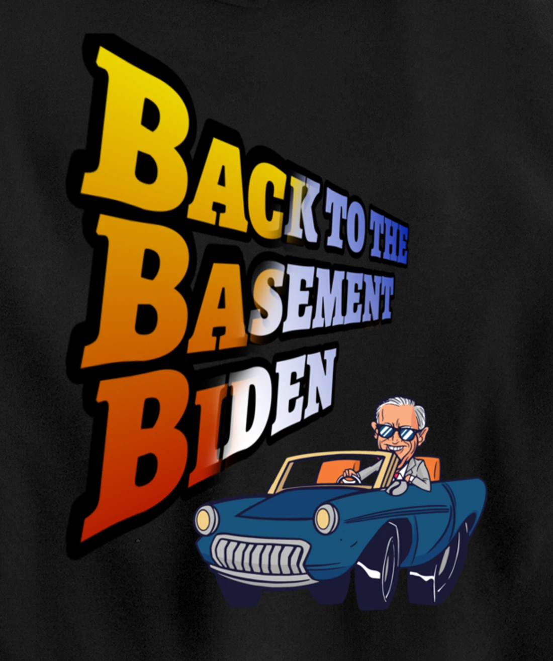 Back to the Basement Biden Trump Bicycle Patriot Republican Pullover Hoodie