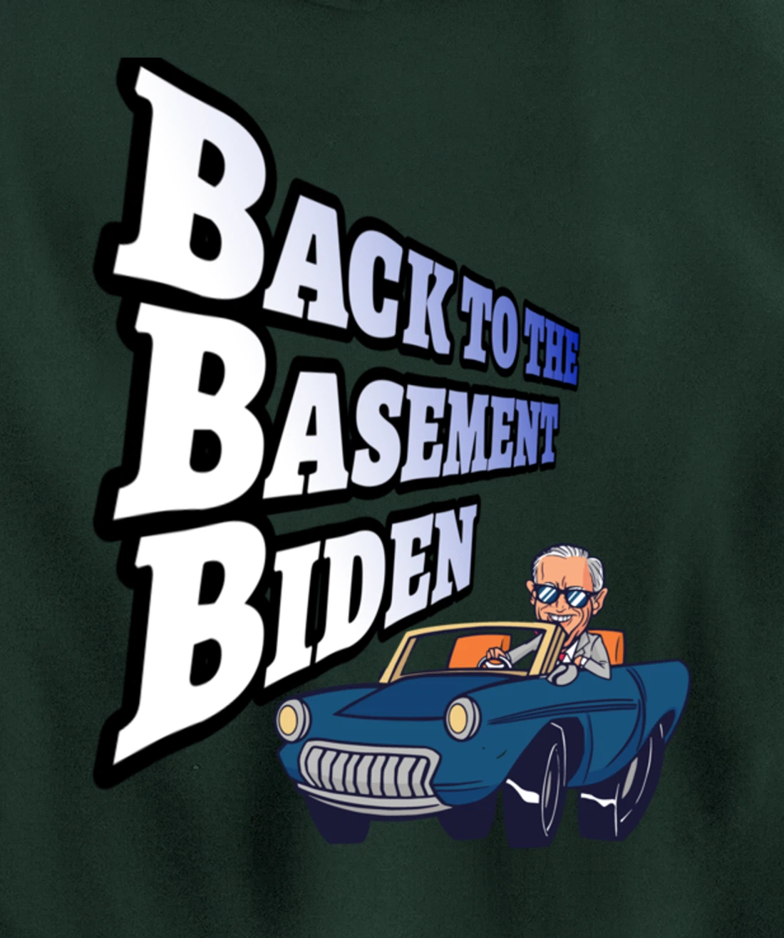 Back to the Basement Biden Trump Bicycle Patriot Republican Pullover Hoodie