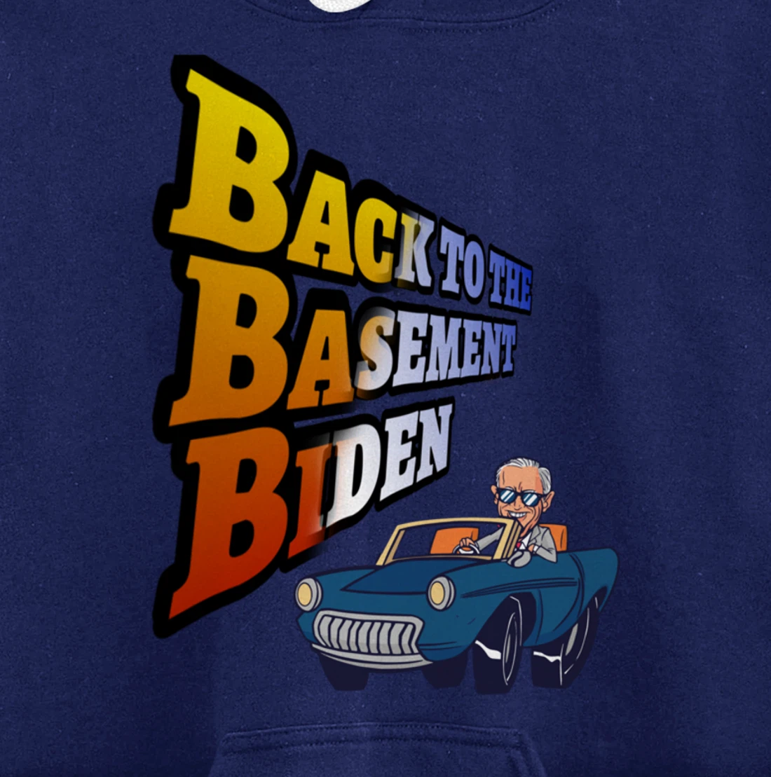 Back to the Basement Biden Trump Bicycle Patriot Republican Pullover Hoodie