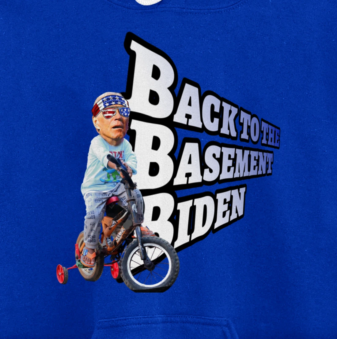 Back to the Basement Biden Trump Bicycle Patriot Republican Pullover Hoodie