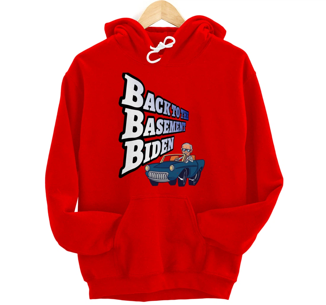 Back to the Basement Biden Trump Bicycle Patriot Republican Pullover Hoodie
