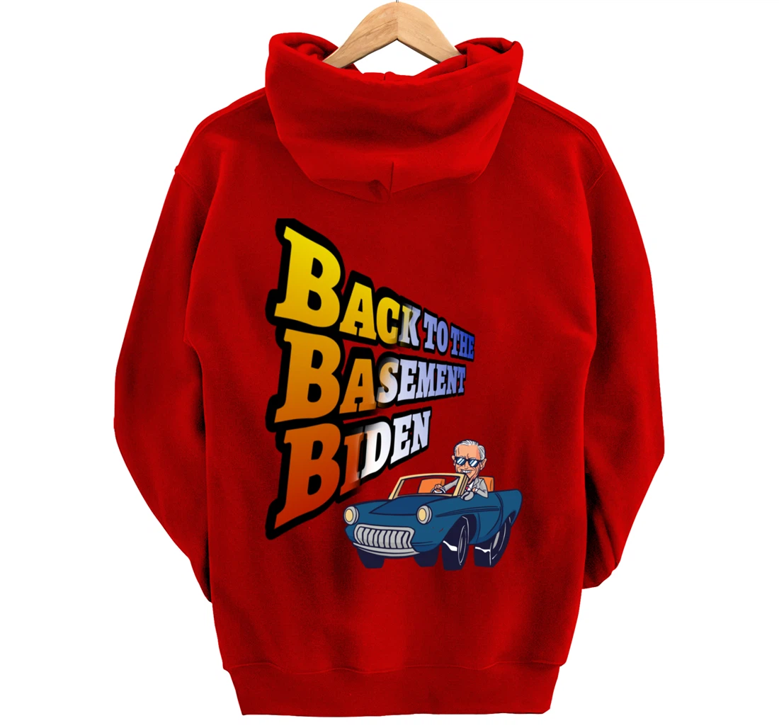 Back to the Basement Biden Trump Bicycle Patriot Republican Pullover Hoodie