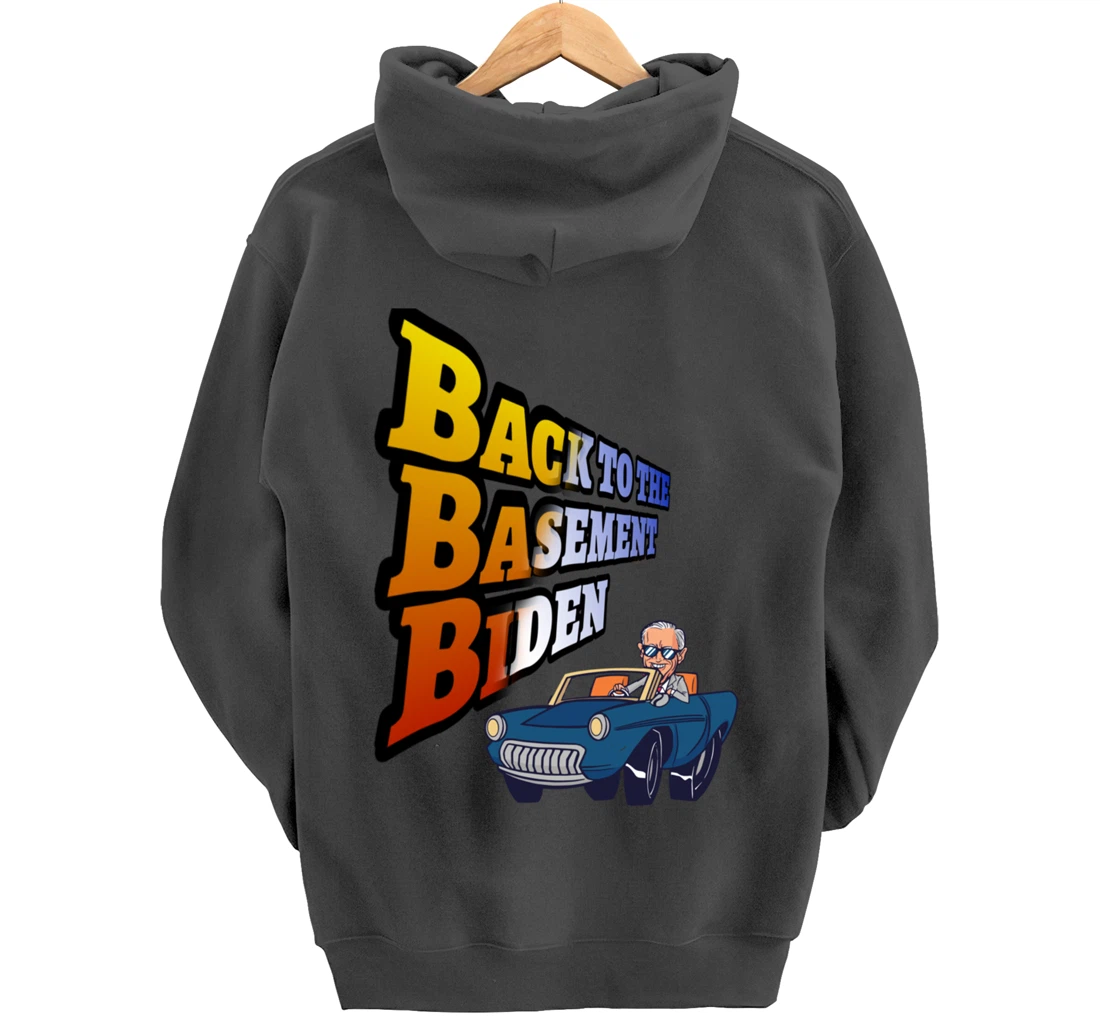 Back to the Basement Biden Trump Bicycle Patriot Republican Pullover Hoodie