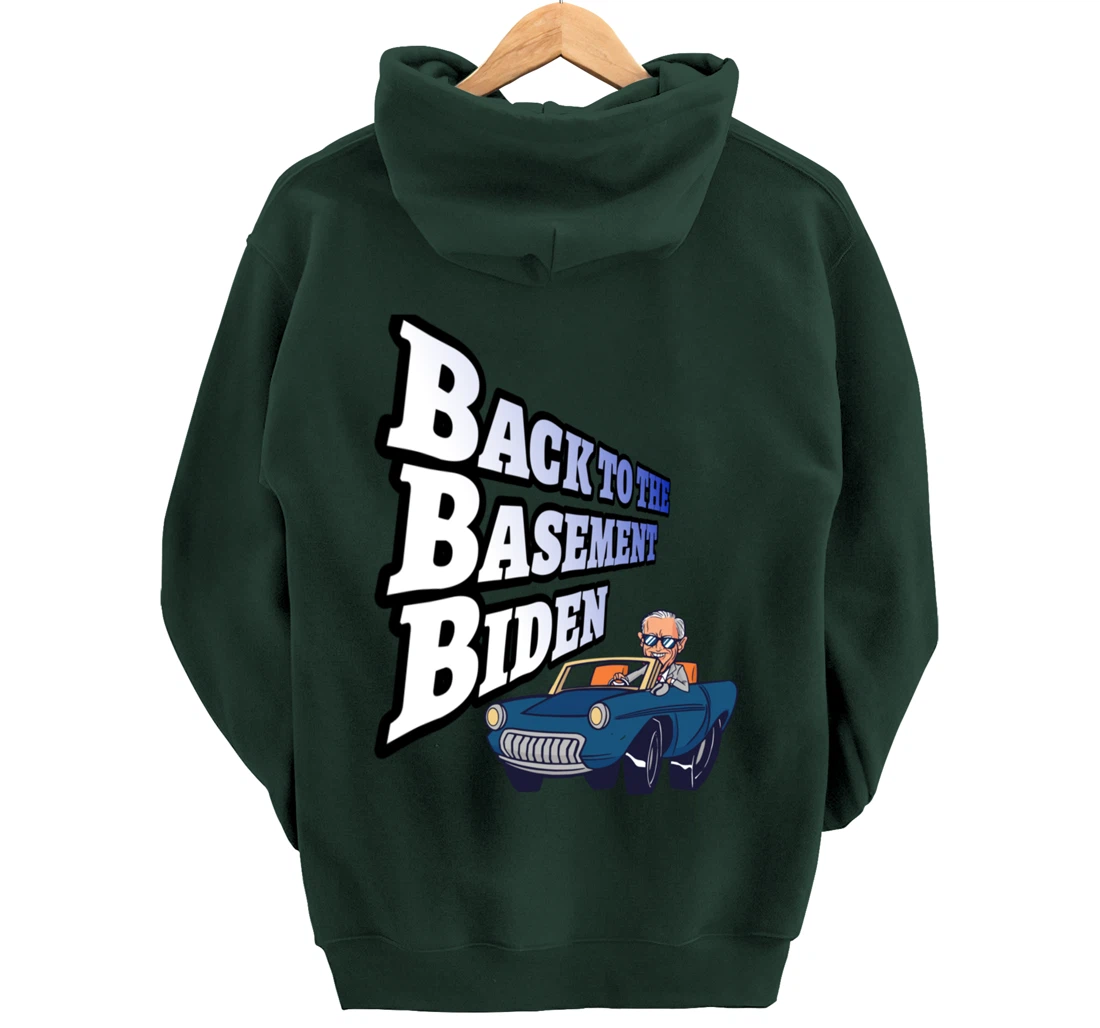 Back to the Basement Biden Trump Bicycle Patriot Republican Pullover Hoodie