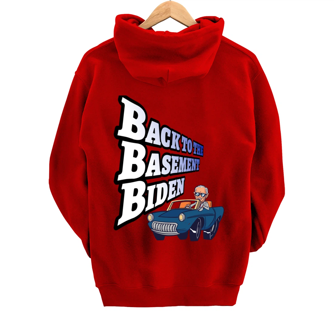 Back to the Basement Biden Trump Bicycle Patriot Republican Pullover Hoodie