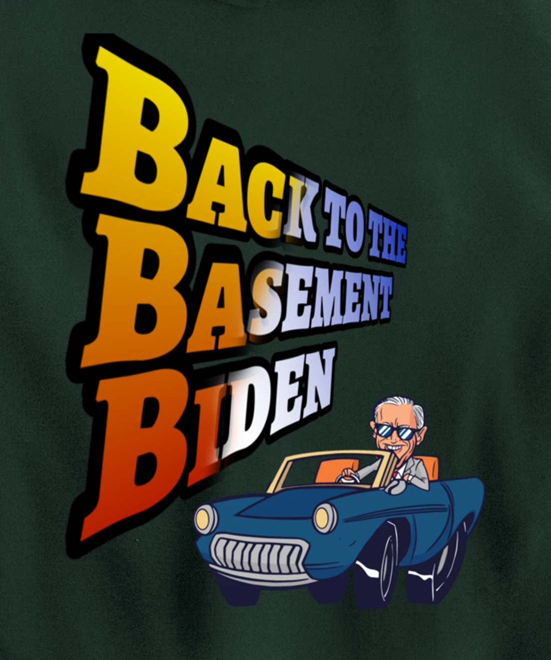 Back to the Basement Biden Trump Bicycle Patriot Republican Pullover Hoodie