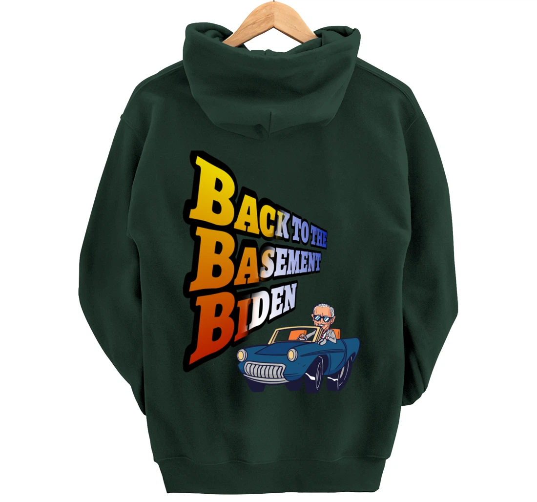 Back to the Basement Biden Trump Bicycle Patriot Republican Pullover Hoodie