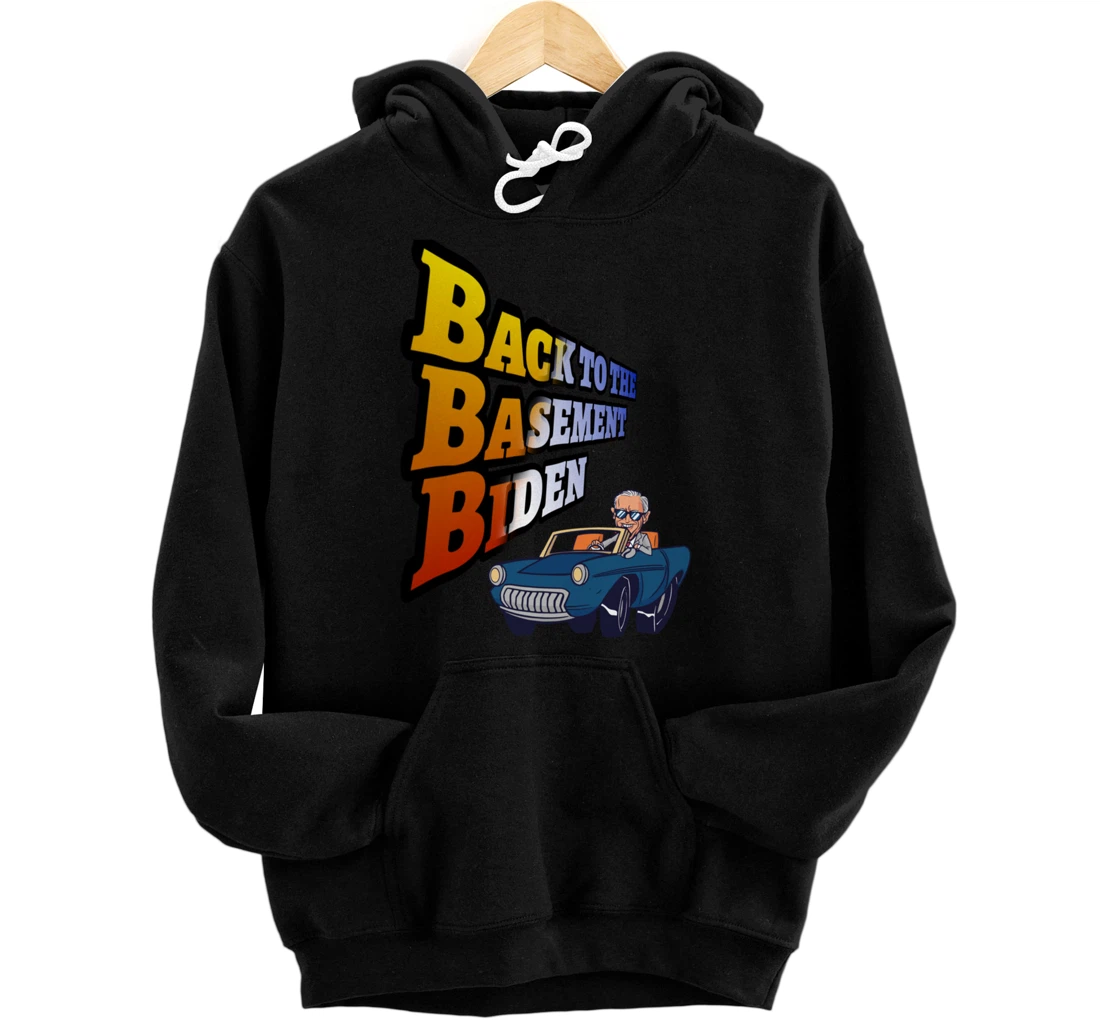 Back to the Basement Biden Trump Bicycle Patriot Republican Pullover Hoodie