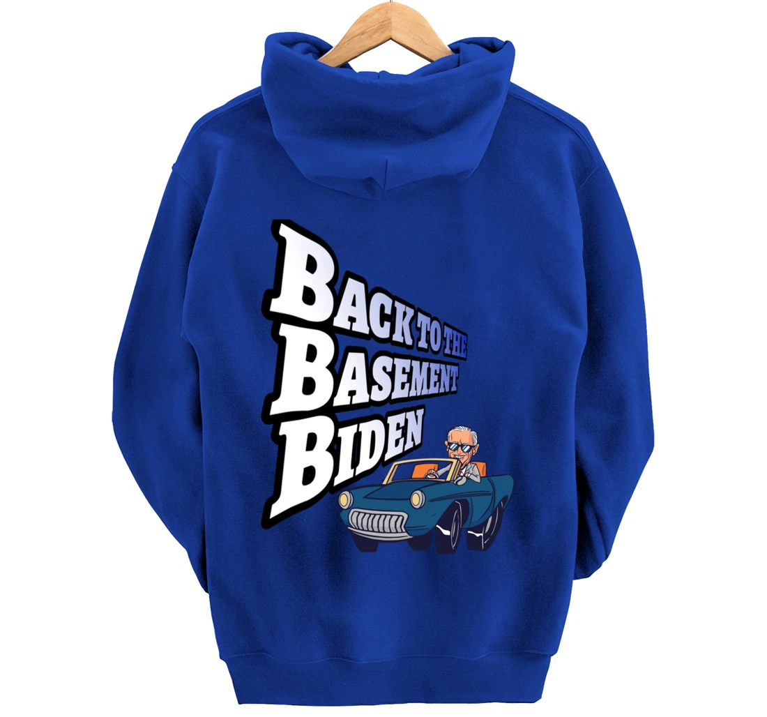 Back to the Basement Biden Trump Bicycle Patriot Republican Pullover Hoodie