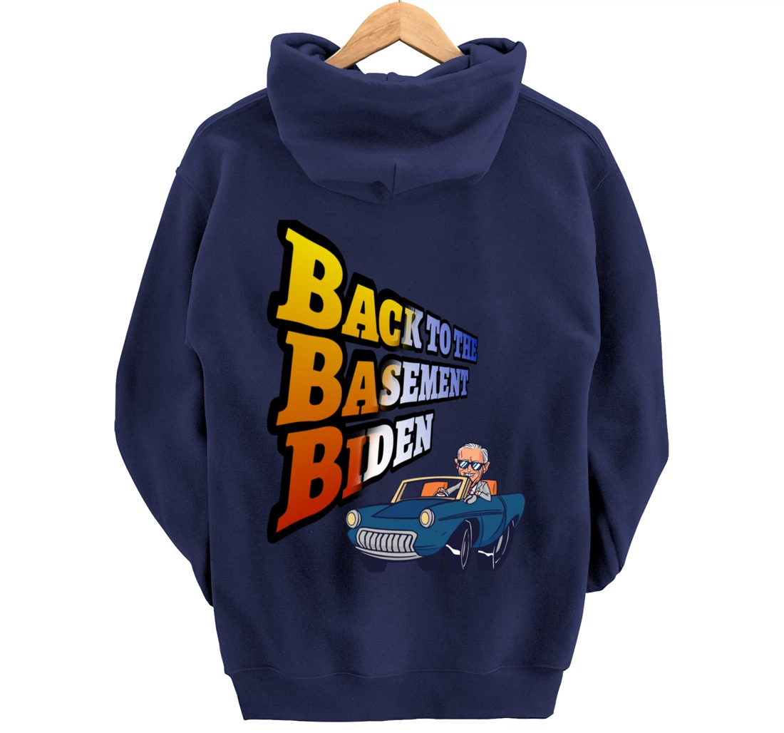 Back to the Basement Biden Trump Bicycle Patriot Republican Pullover Hoodie