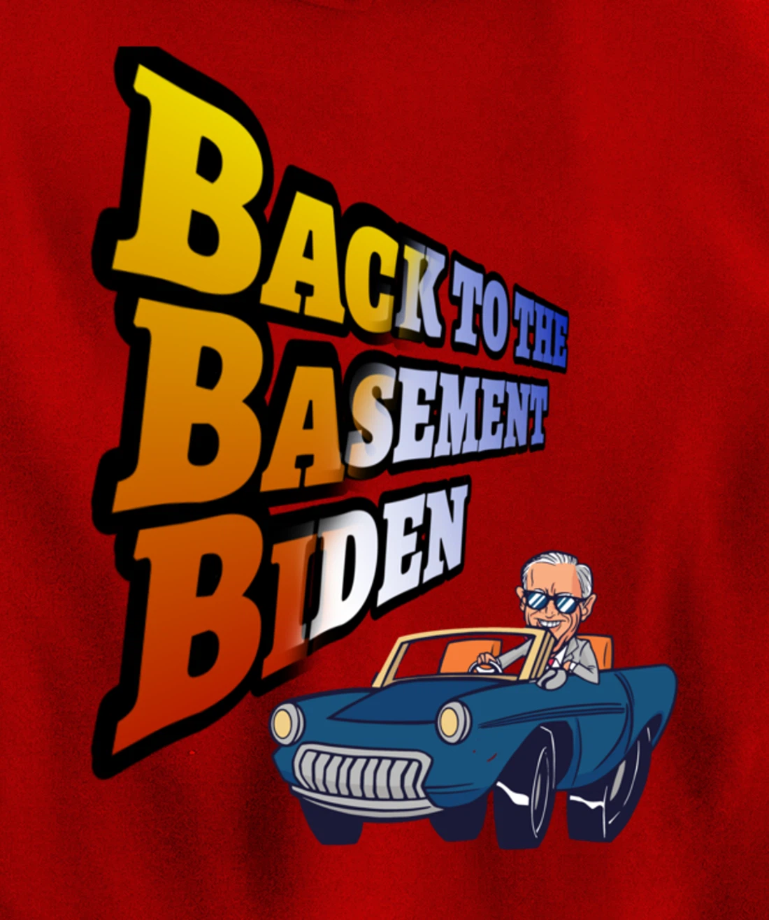 Back to the Basement Biden Trump Bicycle Patriot Republican Pullover Hoodie