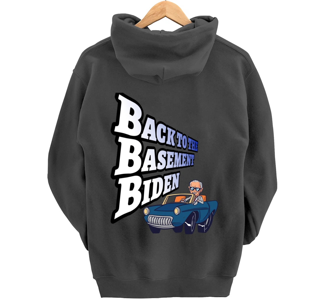 Back to the Basement Biden Trump Bicycle Patriot Republican Pullover Hoodie