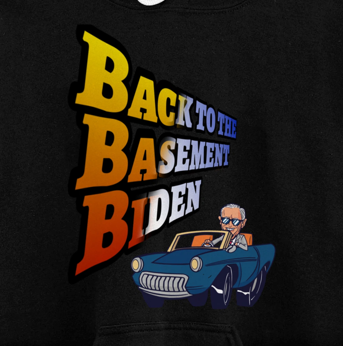 Back to the Basement Biden Trump Bicycle Patriot Republican Pullover Hoodie