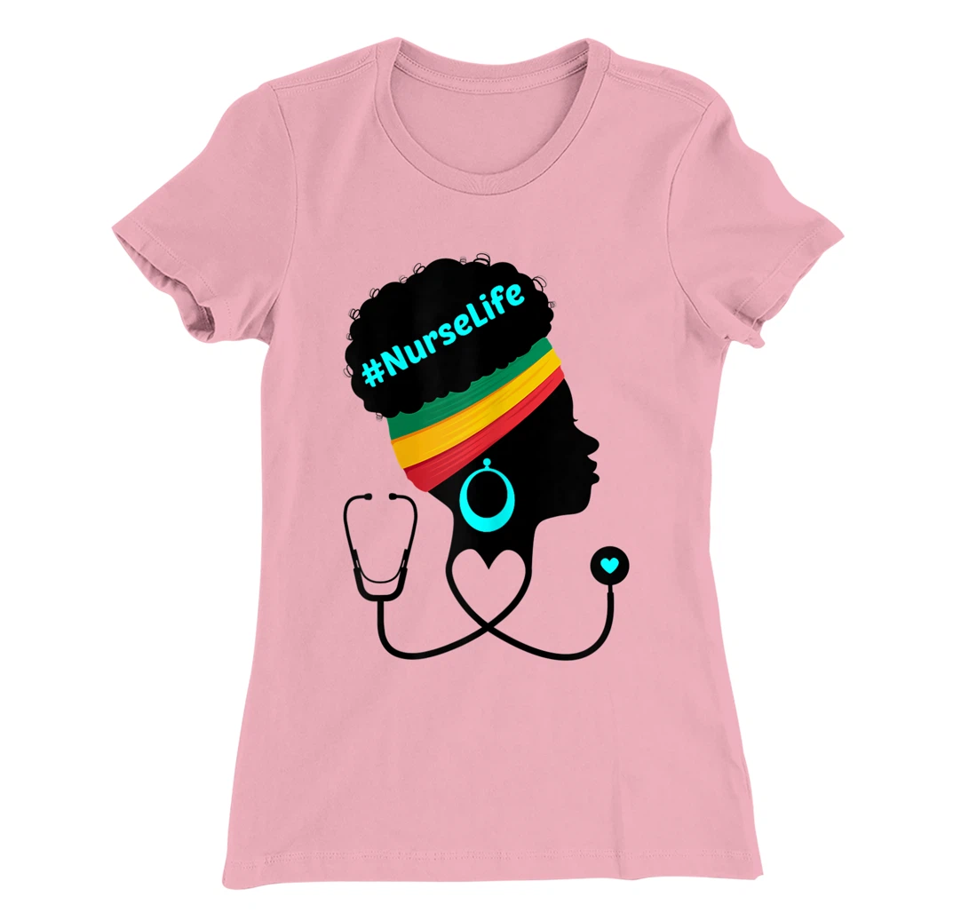 Womens Nurse Life RN LPN CNA Healthcare Stethoscope Heart Nursing T-Shirt, Women T-Shirt