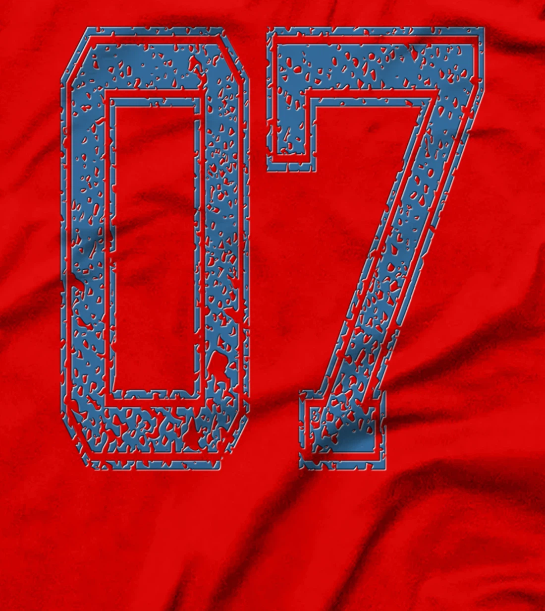 Sports Number 07/ Shirt Number 07/ Year 07 / Team Number 07 T-Shirt
